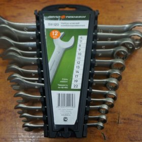 Набор ключей комб. (12шт.)"Дело техники"(холдер)
